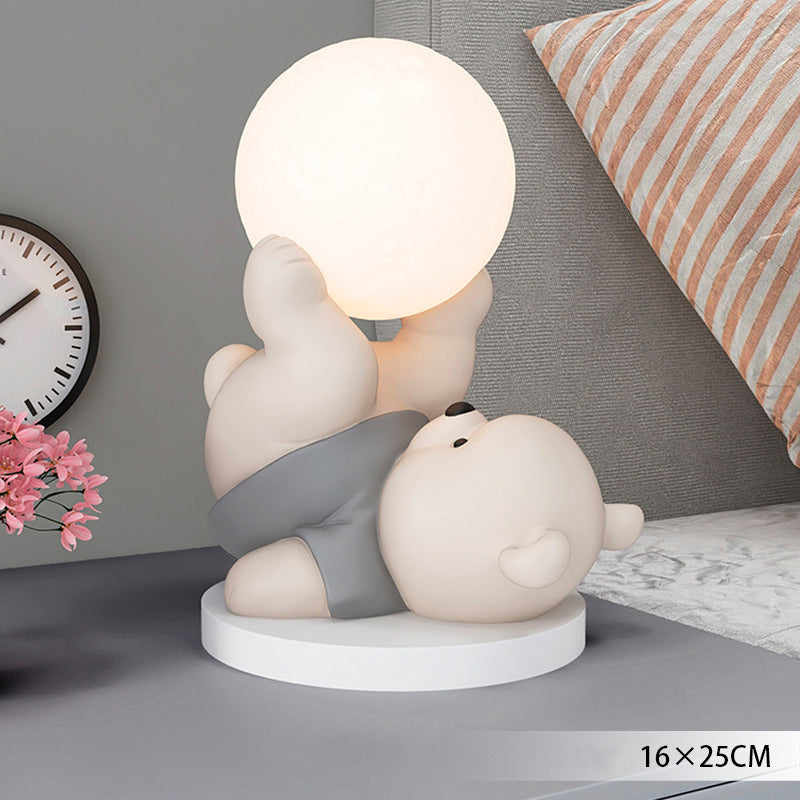 Frendorf | MoonBear Touch Lampe | LED Nachtlicht Teddybär | Stimmungslicht & Kinderzimmer Dekoration