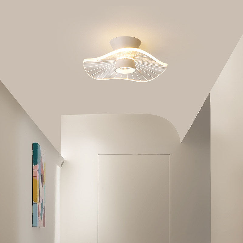 Frendorf | Bloomora Minimalistische LED-Deckenleuchte | Rosendesign | Runde Acryl-Lampe | Stimmungslicht für Wohnzimmer