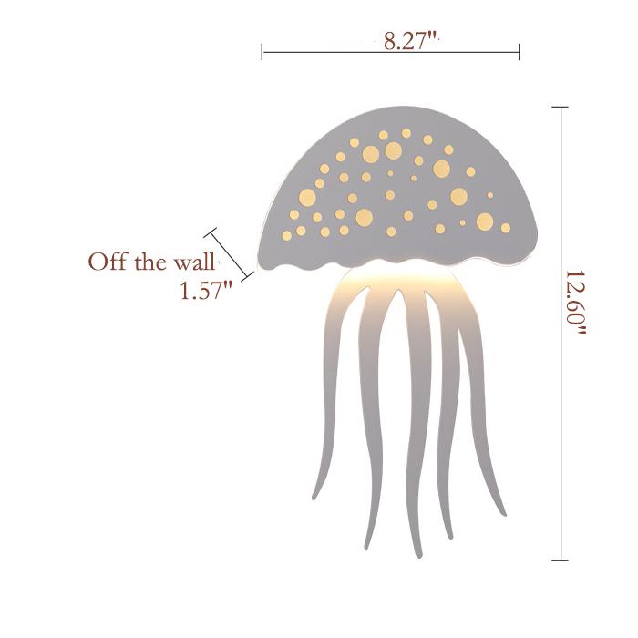 Moderne kreative 1-Licht LED Qualle Wandleuchte