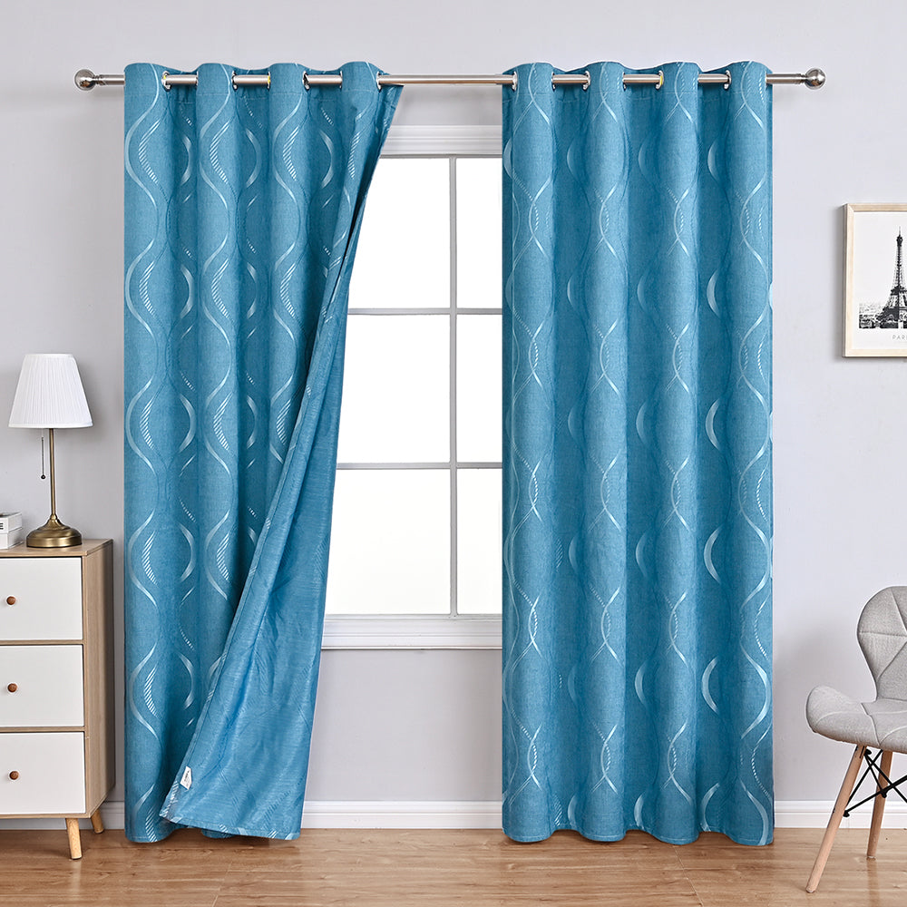 Frendorf | Elegante gesteppte Harmonie – moderne Chenille-Vorhänge