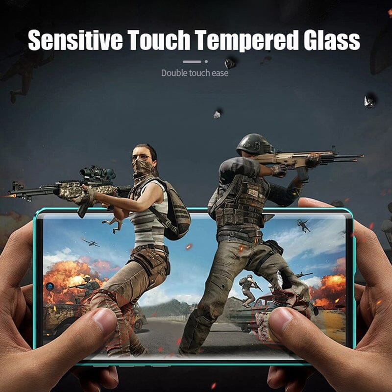 Frendorf | Magnetisches gehärtetes Glas doppelseitige Handyhülle für Samsung