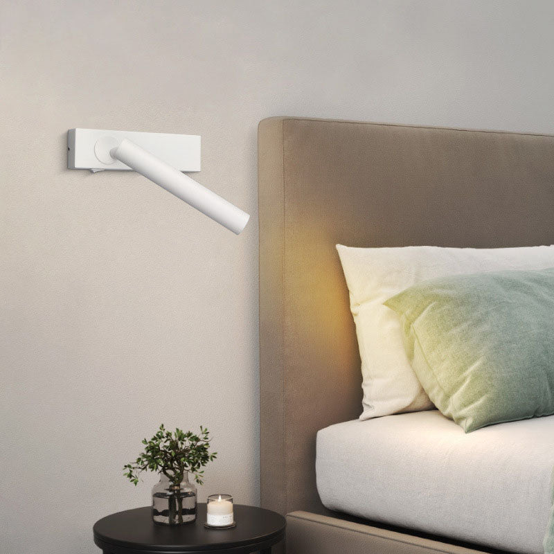 Frendorf | LumeFocus Rechteckige LED Wandleuchte | Verstellbarer Winkel | Minimalistisches Design | Leselampe | Warmes Licht