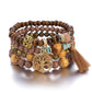 Frendorf | Boho Mehrschichtige Holzperlenarmband
