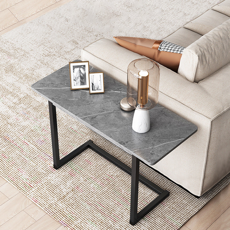 Frendorf | ModernoCurve C-Beistelltisch | MDF-Tischplatte | Modernes Design | Platzsparend | Perfekt für Wohnzimmer & Schlafzimmer