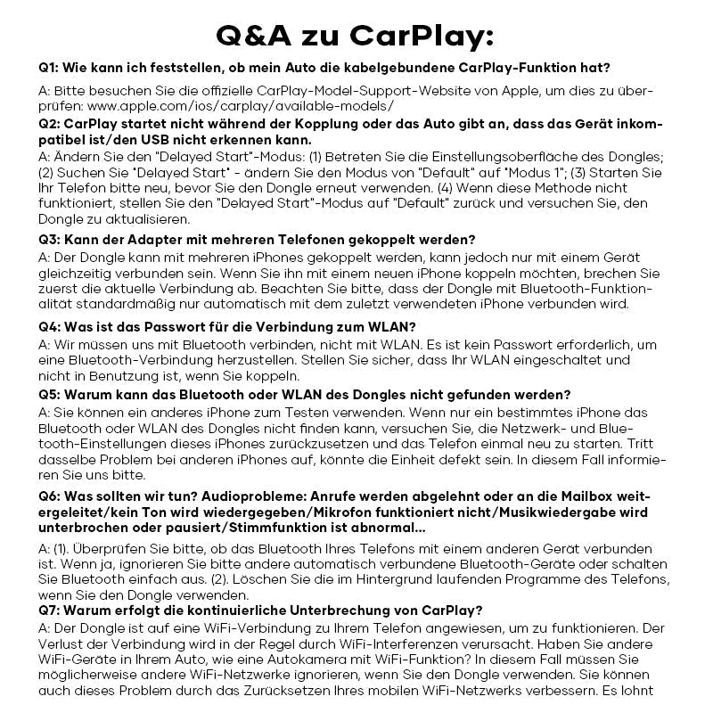 Frendorf | Drahtloser CarPlay-Adapter