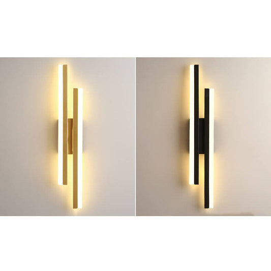 Frendorf | LuxLine Moderne LED Wandlampe | Minimalistisches Design | Eisen & Acryl | Dimmbares Licht