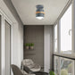 Frendorf | Cylindra Nordic Deckenleuchte | Halbzylinder-Design | Holz & Metall | Für Flur & Wohnbereich | 1-flammig
