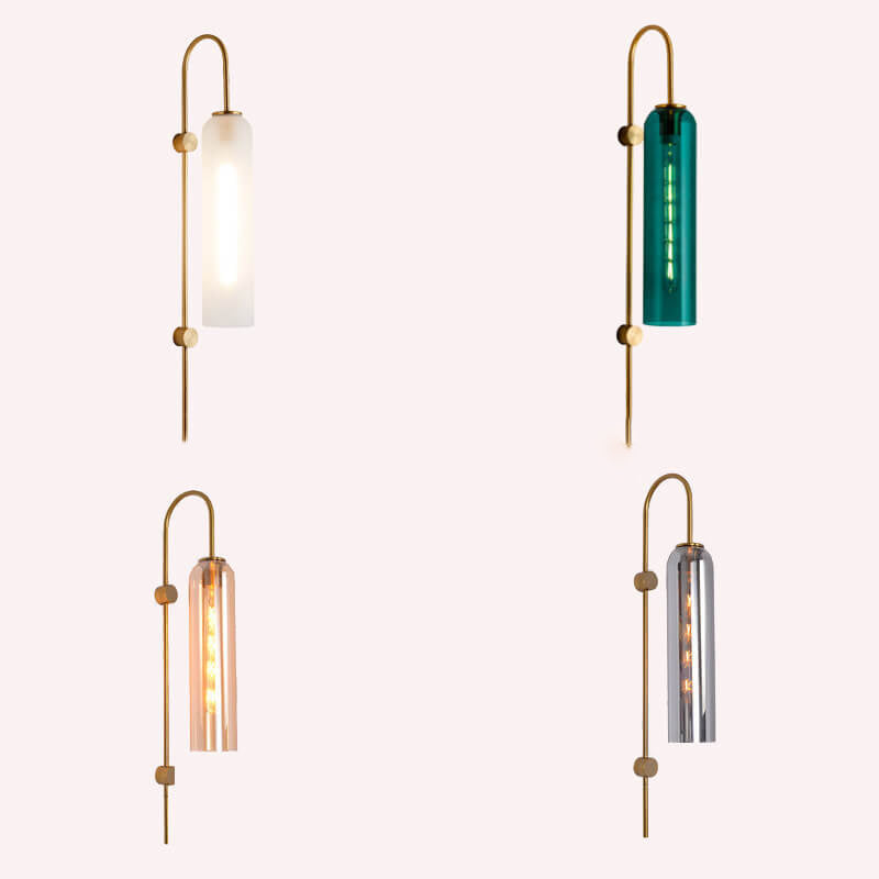 Frendorf | ZenoLuxe Nordic Design LED Wandlampe | Gebogene Arm | Modern | Dekoration für Zuhause