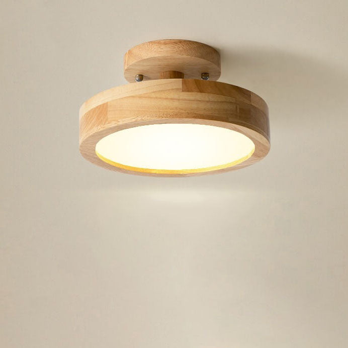 Frendorf | ScandiLight LED Deckenleuchte Rund | Nordic Design | Semi-Flush Mount | Energiesparende Zimmerleuchte