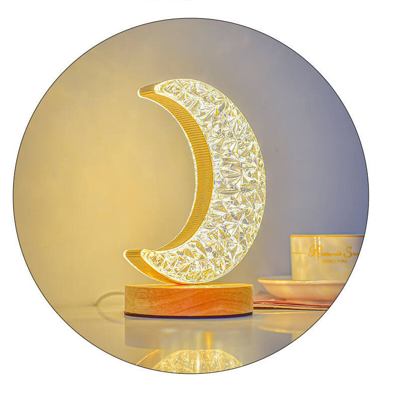 Frendorf | LunaStar Tischlampe | Nordic Design | Mond & Stern | LED USB | Stimmungslicht