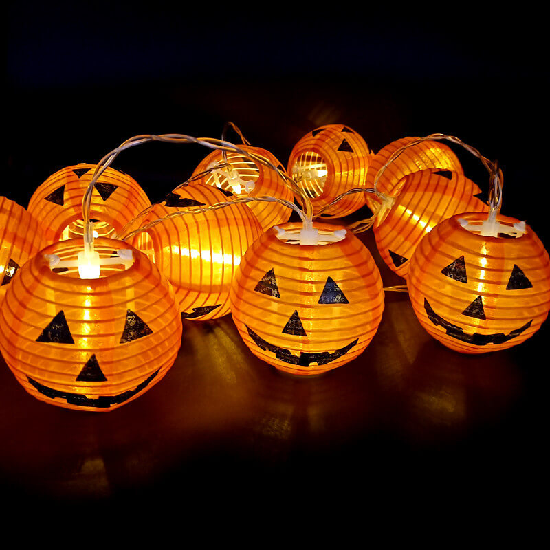 Frendorf | PumpkinGlow Halloween LED Lichterkette | Kürbis Design | Wasserdicht & Outdoor Deko