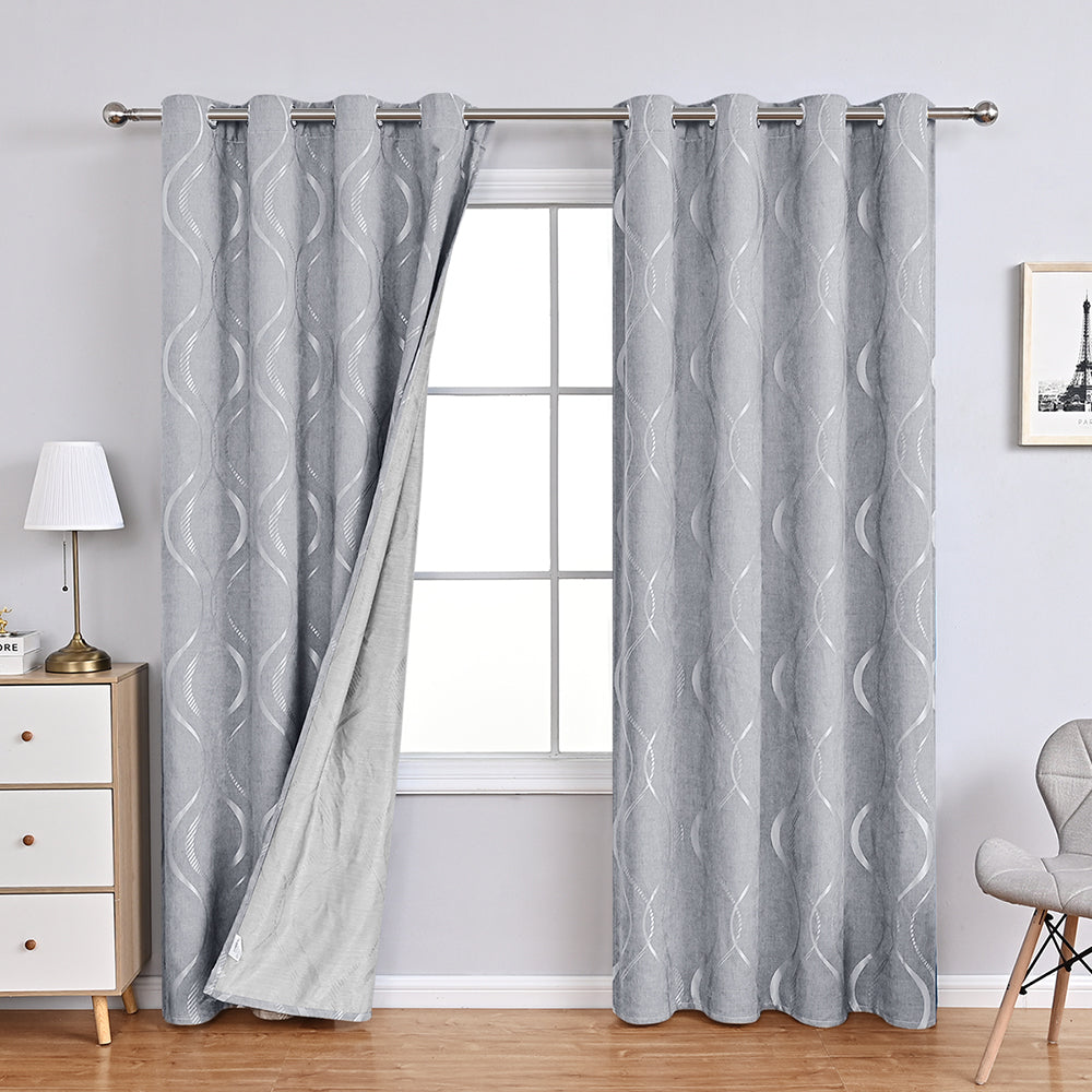Frendorf | Elegante gesteppte Harmonie – moderne Chenille-Vorhänge