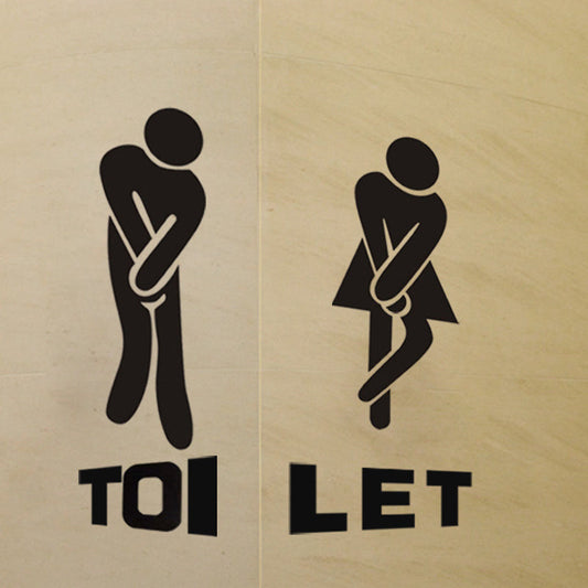 Frendorf | Lustiges Toilettentür-Schild Aufkleber