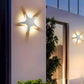 Zeitgenössische Einfachheit Aluminium Seestern Design LED wasserdichte Wandlaterne Lampe für Außenterrasse