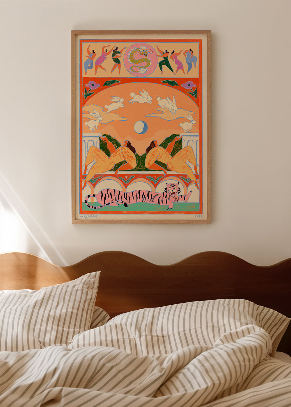 Frendorf | Rabbit springt über den Mond - Arty Guava