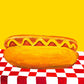 Frendorf | Hot Dog mit Senf rotes Karomuster gelb - Alice Straker