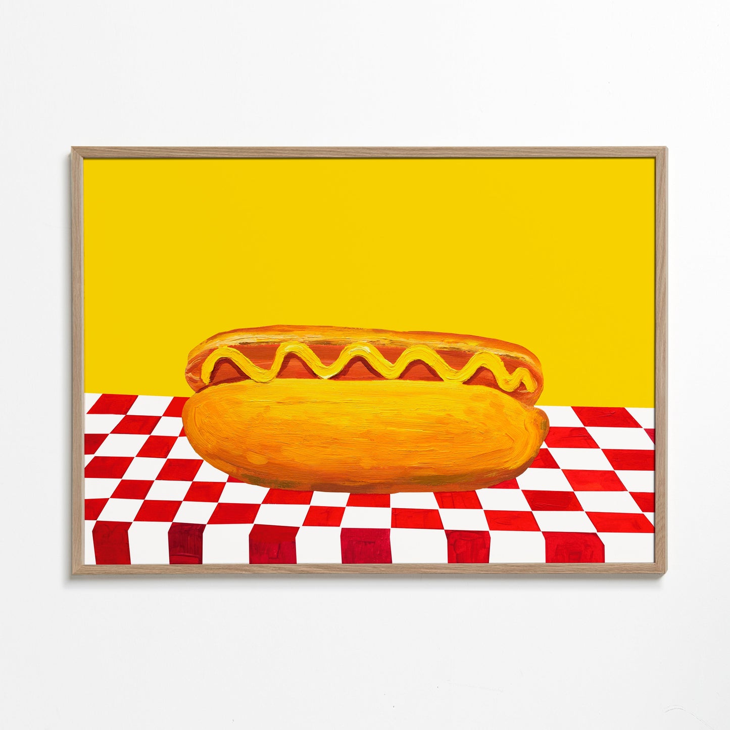 Frendorf | Hot Dog mit Senf rotes Karomuster gelb - Alice Straker
