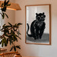 Frendorf | Porträt einer schwarzen Katze - Little Dean