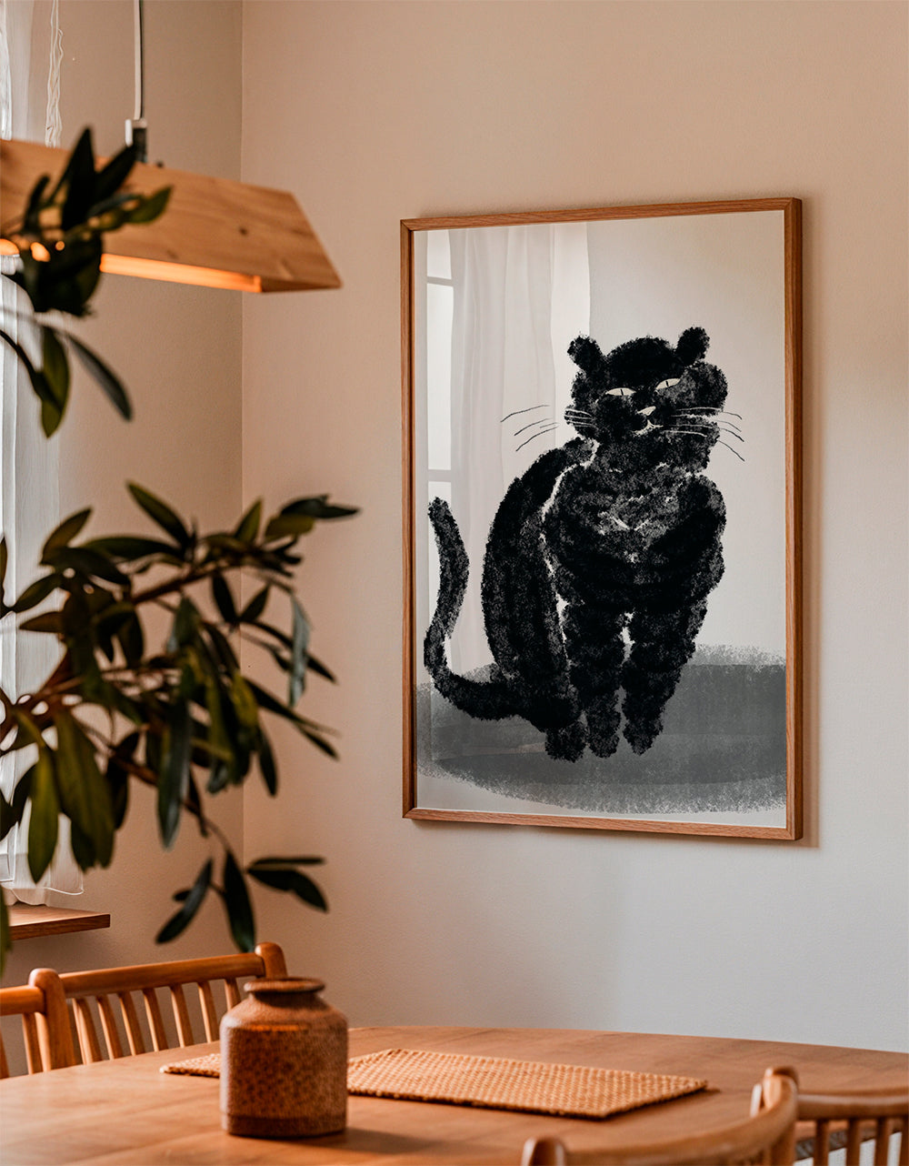 Frendorf | Porträt einer schwarzen Katze - Little Dean
