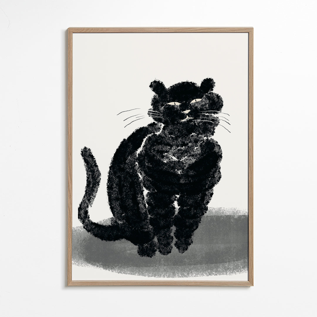 Frendorf | Porträt einer schwarzen Katze - Little Dean