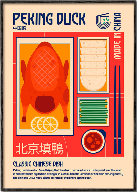 Frendorf | Pekingente Japanisches Essen Druck - Retrodrome