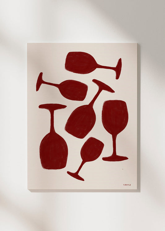 Frendorf | Leinwand Wein nicht? - Tara Royle
