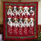Weihnachtssocke Welpen Decke