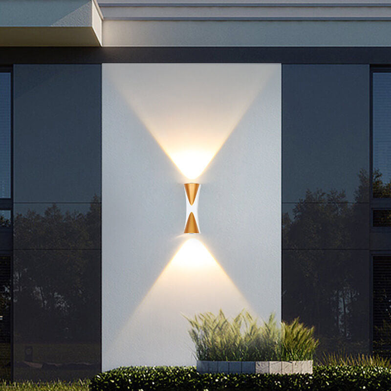 Einfacher Outdoor wasserdichter Aluminium Horn LED Wandleuchtenlampe