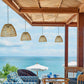 Frendorf | RustiCage Solar Hängelampe | Eisen- und Rattandesign | Wetterfest | LED Beleuchtung | Für Terrasse & Garten