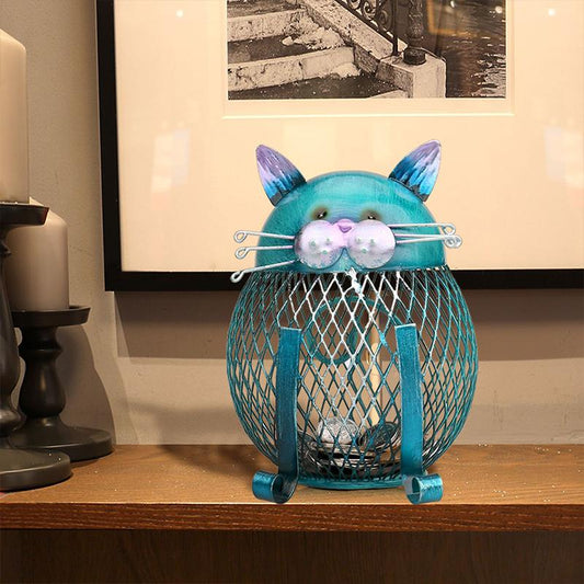 Frendorf | Künstlerische Blaue Kitty Sparbüchse