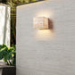 Frendorf | ShinariGlow Travertin LED Wandleuchte | Traditionelles Japanisches Design | Wasserdicht & Stilvoll