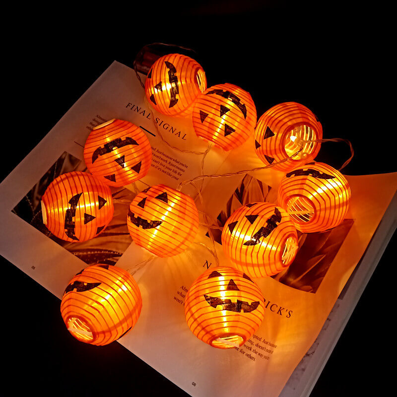 Frendorf | PumpkinGlow Halloween LED Lichterkette | Kürbis Design | Wasserdicht & Outdoor Deko