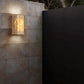 Frendorf | ShinariGlow Travertin LED Wandleuchte | Traditionelles Japanisches Design | Wasserdicht & Stilvoll