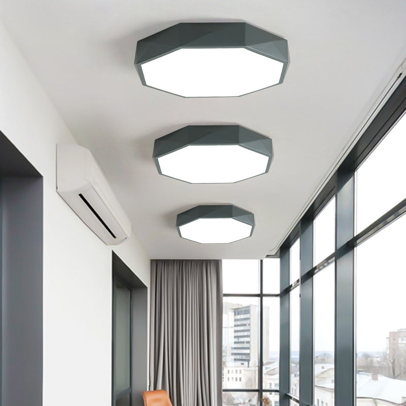 Frendorf | LumaGem Nordic LED Deckenleuchte | Diamant-Design | Acryl & Eisen | Dimmbares Licht | Moderne Beleuchtung
