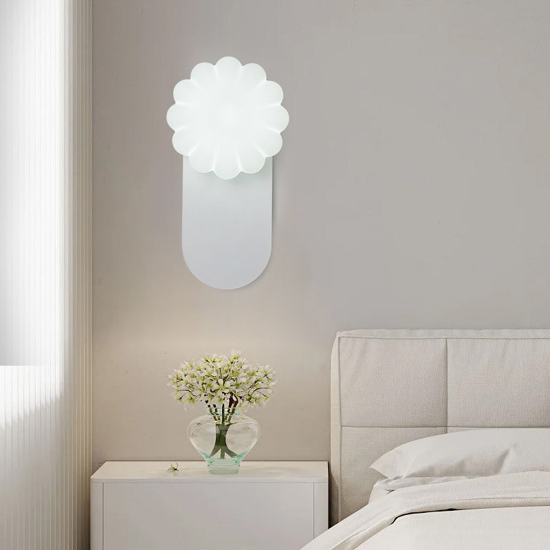 Moderne Einfachheit PE Kürbisform Eisen 1-Licht Wandleuchte Lampe Für Schlafzimmer