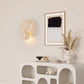 Frendorf | Travura Japanische Travertin-Wandleuchte | Runde LED-Lampe | Warmes Licht für Schlafzimmer | Stilvolles Design
