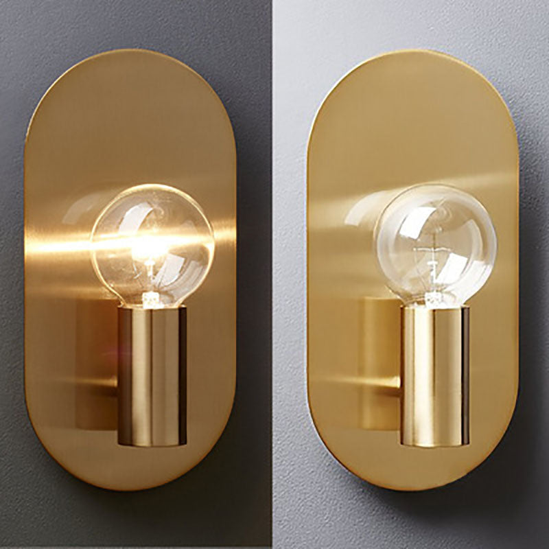 Frendorf | Brassova Wandleuchte | Nordic Design | Messing Oval Ball | 1-flammige Beleuchtung für Schlafzimmer