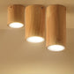 Frendorf | LumaKube Nordic Design LED Deckenleuchte | Holzoptik | Flush Mount | Warmweiß oder Kaltweiß | Stilvolle Beleuchtung für Zuhause