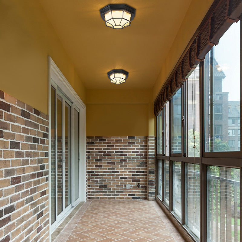 Frendorf | LunaShield Outdoor LED-Deckenleuchte | Wasserdicht | Aluminium | Rund & Achteckig | 3 Farbmodi