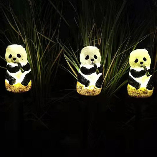 Solarharz Panda Outdoor wasserdichte Patioschmuckbodenstecklicht