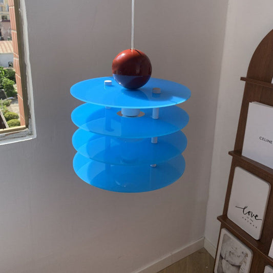 Frendorf | Aurova Nordic Acryl Pendelleuchte | Farbige Hängeleuchte | Modernes Design für Schlafzimmer & Wohnbereiche