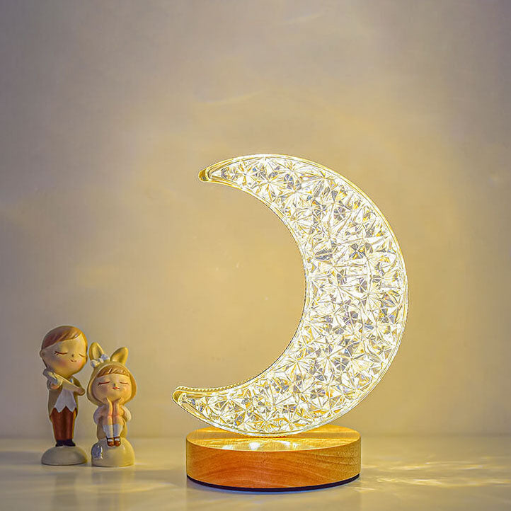 Frendorf | LunaStar Tischlampe | Nordic Design | Mond & Stern | LED USB | Stimmungslicht