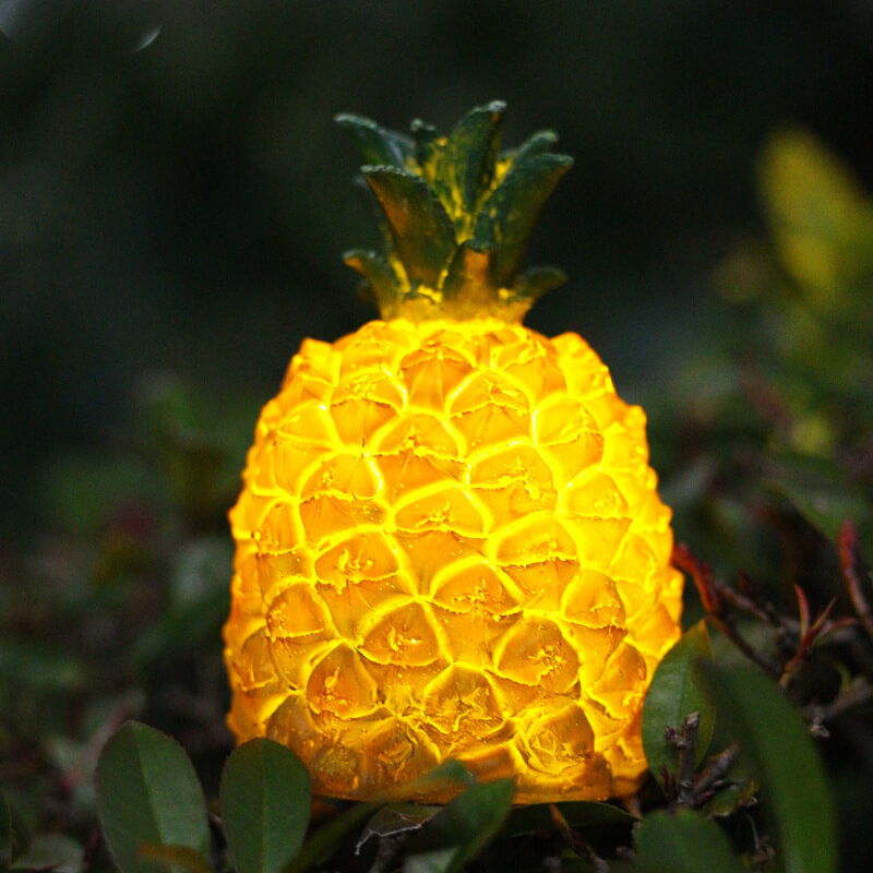 Frendorf | TropiLume Gartenleuchte | Outdoor Solarlicht | Wetterfest | Ananas LED Dekoleuchte