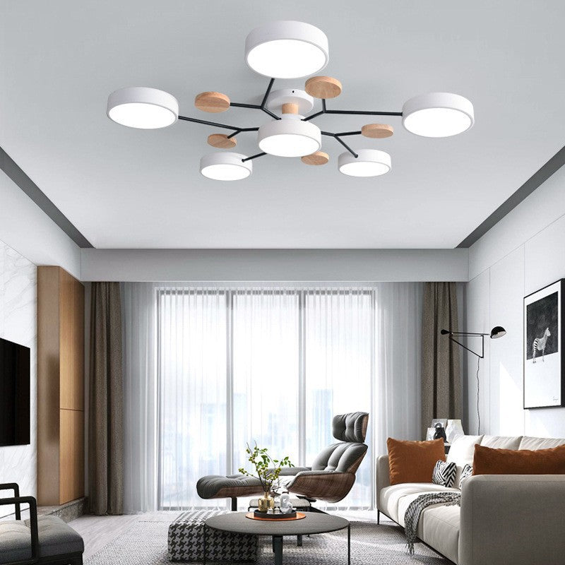 Frendorf | NordLuxe Molekül Design LED Deckenleuchte | Skandinavischer Stil | Semi-Flush Mount | Wohnraumbeleuchtung