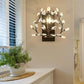 Moderne Kreative Leichte Luxus Kristallblatt 1-Licht Wandlampe