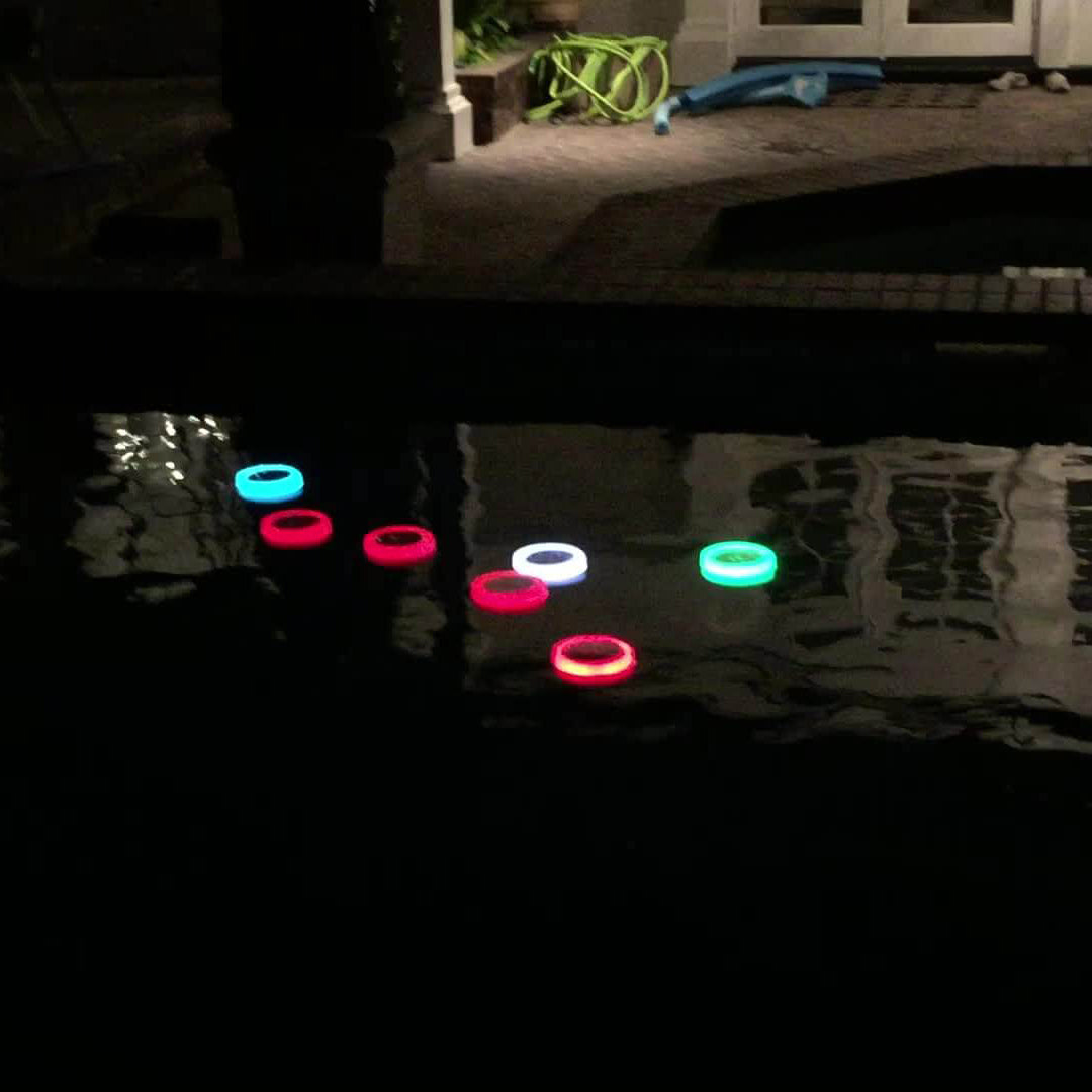 Frendorf | SolarisFloat LED Schwimmlicht | Solarbetrieben | Wasserdichte Beleuchtung für Pools und Gärten