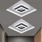 Simple Acrylic Square Circle Iron LED Deckenleuchte