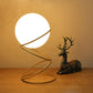 Frendorf | SpiraLume Kreative Tischlampe | Glas-Kugeldesign | Spiralfuß | Moderne Beleuchtung für Zuhause