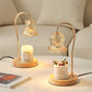 Frendorf | ValoraGlow Tischlampe | Modernes Holzdesign | Maiglöckchen-Stil | 1-flammig & Dimmbar