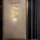 Frendorf | Lustrevia Kristall Wandleuchte | Luxus Design | Quasten aus Kristall | LED 1-Licht | Wohnzimmerlicht